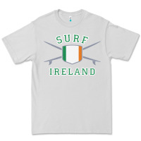 Dove Grey ireland surfing hoodie  irish flag surfboards design Premium Tee - ArtChic