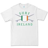 White ireland surfing hoodie  irish flag surfboards design Premium Tee - ArtChic