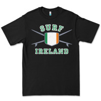 Black ireland surfing hoodie  irish flag surfboards design Premium Tee - ArtChic
