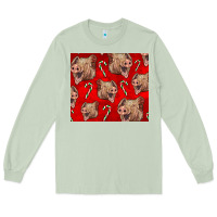 Matcha Yorkshire Pig And Candy Cane Long Sleeve Tee - LillyAllenDesigns