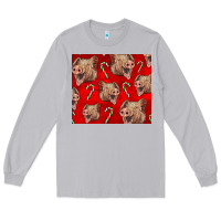 Moon Dust Yorkshire Pig And Candy Cane Long Sleeve Tee - LillyAllenDesigns