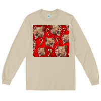 Mushroom Yorkshire Pig And Candy Cane Long Sleeve Tee - LillyAllenDesigns