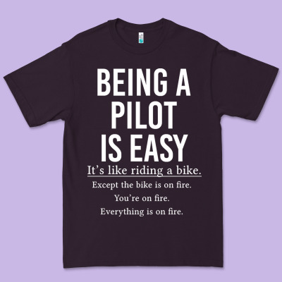 Funny Pilot Gift Being A Pilot Is Easy Premium Tee Designed By Artchic