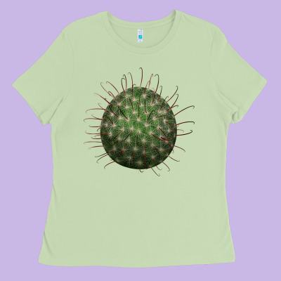 Arizona Fishhook Cactus Ladies Tee Designed By Lillyallendesigns