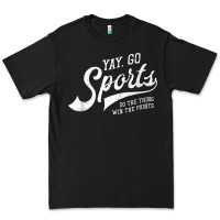 Black Yay Go Sports Vintage Funny Sports Premium Tee - ArtChic