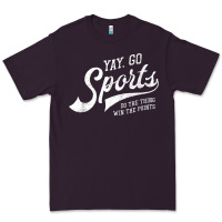 Plum Yay Go Sports Vintage Funny Sports Premium Tee - ArtChic