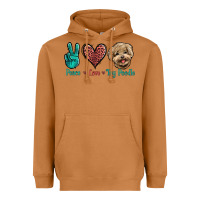Meerkat Peace Love Toy Poodle Heavyweight Hoodie - Jasminsmagicworld