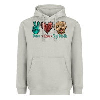 Moon Dust Peace Love Toy Poodle Heavyweight Hoodie - Jasminsmagicworld