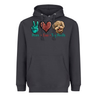 Smoke Peace Love Toy Poodle Heavyweight Hoodie - Jasminsmagicworld
