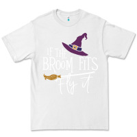 White if the broom fit fly it Premium Tee - ArtChic