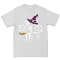Dove Grey if the broom fit fly it Premium Tee - ArtChic