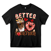Black Better together Valentine's Day Heavy Core Tee - FaDigitalArtStudio