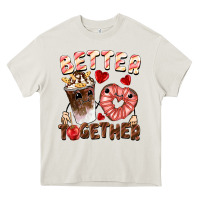 Cream Better together Valentine's Day Heavy Core Tee - FaDigitalArtStudio