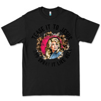 Black tease it to jesus and spray it like hell leopard western raglan baseba Premium Tee - ArtChic