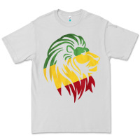 Dove Grey Lion of Judah Reggae, Rasta, Ethiopia Jamaican Roots Premium Tee - ArtChic