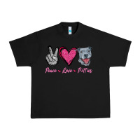 Black Peace Love Pitties Urban Heavy Tee - Jasminsmagicworld