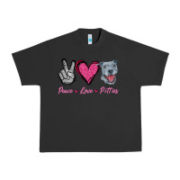 Pigment Black Peace Love Pitties Urban Heavy Tee - Jasminsmagicworld
