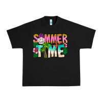 Black Summer Time Urban Heavy Tee - CowhideDigitalArt