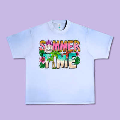 Summer Time Urban Heavy Tee Designed By Cowhidedigitalart