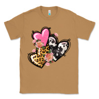 Toasted Coconut Pink glitter leopard cowhide hearts Valentine's Classic Tee - FaDigitalArtStudio