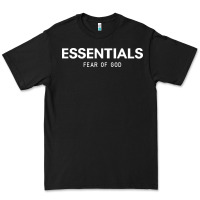 Black fear of god essentials Premium Tee - ArtChic