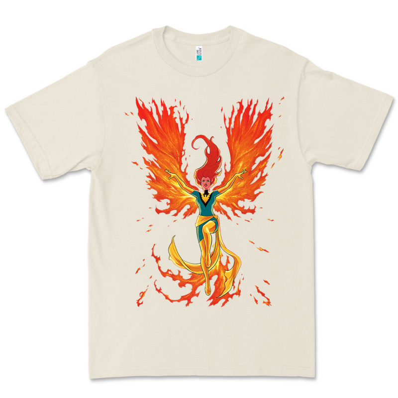 X-men Jean Grey Phoenix Cosmic Flames Premium Tee by ArtChic | Teevron