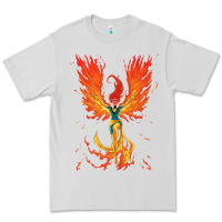 Dove Grey X-Men Jean Grey Phoenix Cosmic Flames Premium Tee - ArtChic