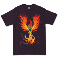 Plum X-Men Jean Grey Phoenix Cosmic Flames Premium Tee - ArtChic