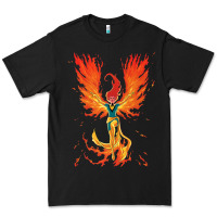 Black X-Men Jean Grey Phoenix Cosmic Flames Premium Tee - ArtChic