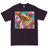 Plum Easter Bunnies And Egg Tumbler Premium Tee - BundleAndBundleShop