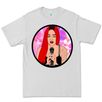 Dove Grey red hair girl singing Premium Tee - ArtChic