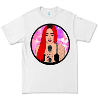 White red hair girl singing Premium Tee - ArtChic