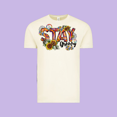 Stay Groovy Vintage Tee Designed By Cowhidedigitalart