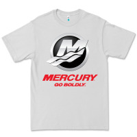 Dove Grey Mercury Marine Outboard Boat Premium Tee - ArtChic