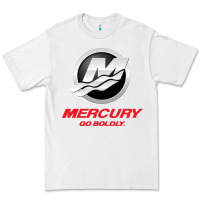 White Mercury Marine Outboard Boat Premium Tee - ArtChic