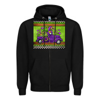 Black mardi gras truck Zipper Hoodie - Jasminsmagicworld