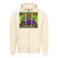 Sandshell mardi gras truck Zipper Hoodie - Jasminsmagicworld