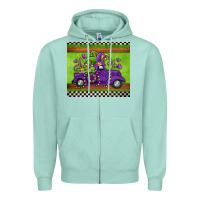 Seafoam mardi gras truck Zipper Hoodie - Jasminsmagicworld