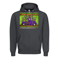 Smoke mardi gras truck Zipper Hoodie - Jasminsmagicworld