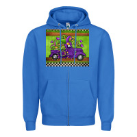 True Royal mardi gras truck Zipper Hoodie - Jasminsmagicworld
