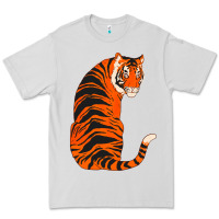 Dove Grey tiger Premium Tee - ArtChic