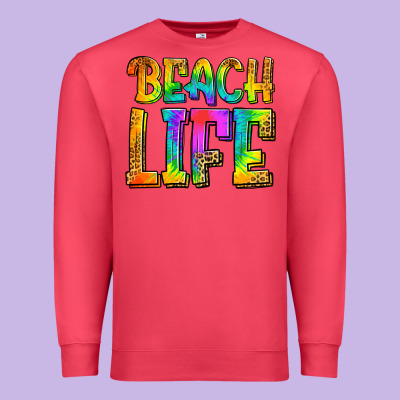 Beach Life Premium Sweatshirt Designed By Jasminsmagicworld