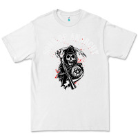 White horror skull sons of anarchy Premium Tee - ArtChic