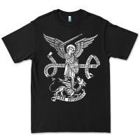 Black st michael archangel catholic angel defend us Premium Tee - ArtChic