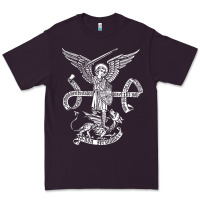 Plum st michael archangel catholic angel defend us Premium Tee - ArtChic