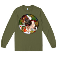 Army Green hampshire sow pig christmas Long Sleeve Tee - LillyAllenDesigns