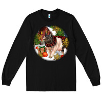Black hampshire sow pig christmas Long Sleeve Tee - LillyAllenDesigns