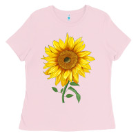Bubblegum Pink Bambino Sunflower Ladies Tee - LillyAllenDesigns