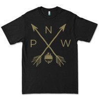 Black pacific northwest mountain  cool pnw pacific northwest t shirt Premium Tee - ArtChic