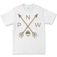 White pacific northwest mountain  cool pnw pacific northwest t shirt Premium Tee - ArtChic